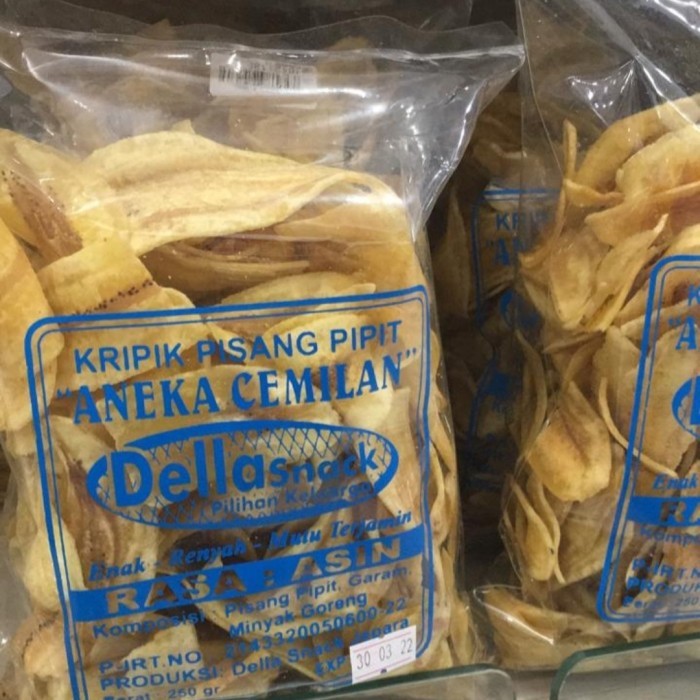 

PROMO SPECIAL keripik pisang "della snack" renyah dan lezat 250gr
