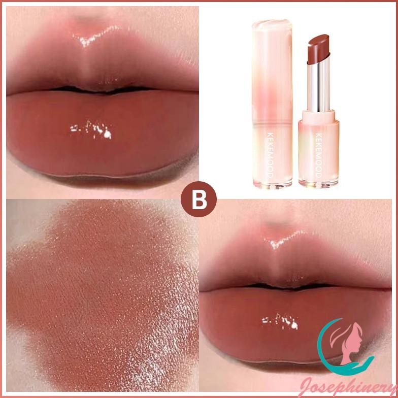 TERMURAH KEKEMOOD Watery Glossy Lipstick Mirror Lip Balm Untuk Bibir Kering Moisturizing Lipstick Gl