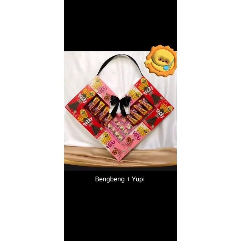 

SPECIAL PROMO!! HAMPERS POCKY LOVE WISUDA ULANG TAHUN SUNATAN PARCEL/BUCKET SNACK IK69