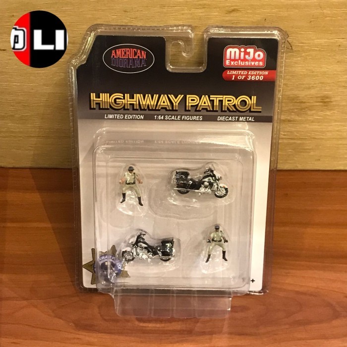 AMERICAN DIORAMA HIGHWAY PATROL FIGURE SET