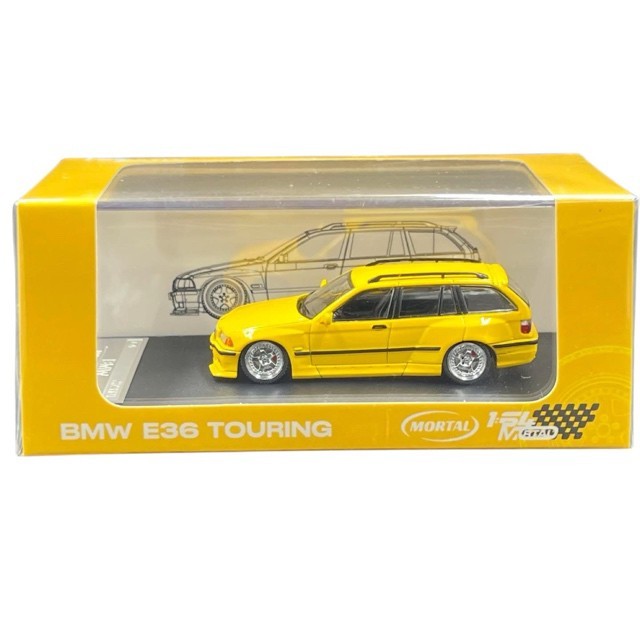 Mortal 64 BMW E36 Touring Yellow Lowside Rider Version