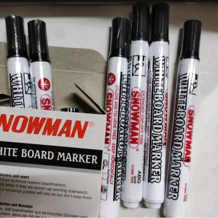

spidol white board, spidol papan tulis, spidol bisa dihapus snowman isi 12pc