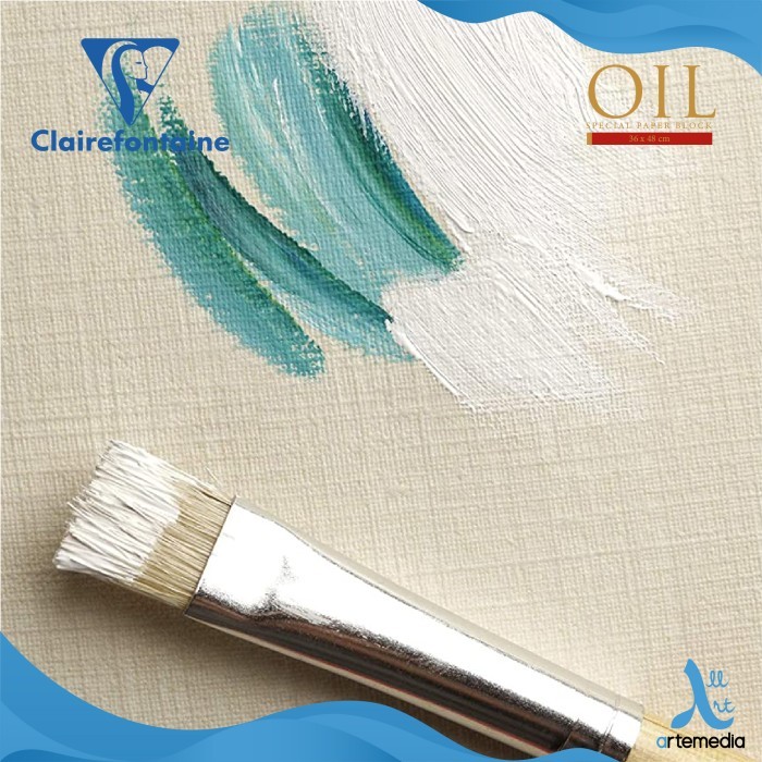 

Kertas Gambar Clairefontaine Oil Paper Natural Linen Block