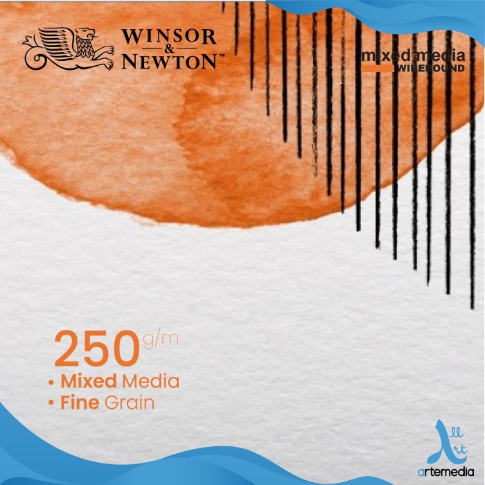 

Kertas Gambar Winsor & Newton Mixed Media Paper Pad Wire Bound