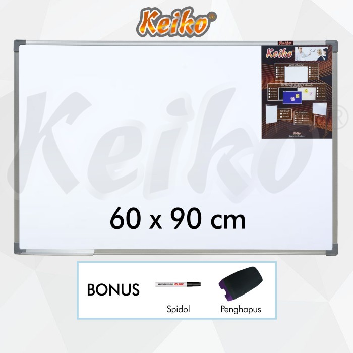 

Papan Tulis Whiteboard Gantung Single Face Keiko 60 x 90 cm
