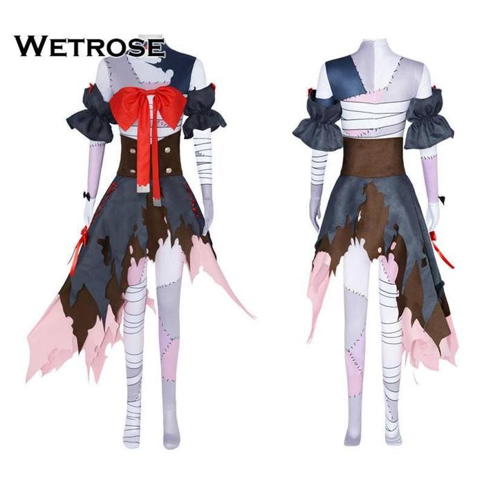 Wetrose Kureiji Ollie Hololive Vtuber Virtual Anchor Cosplay Costume Set Kostum Wanita