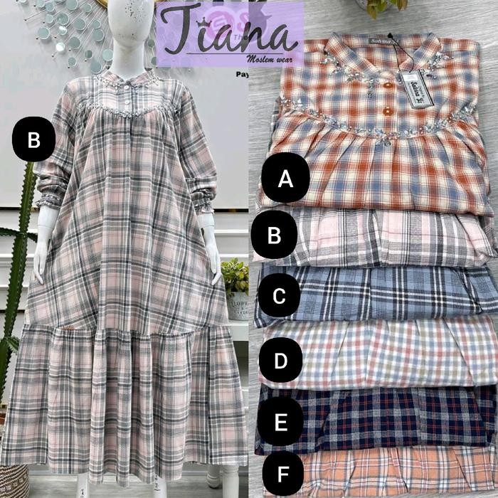 Salvina Midi salvina Katun triset payet Muslim Dress