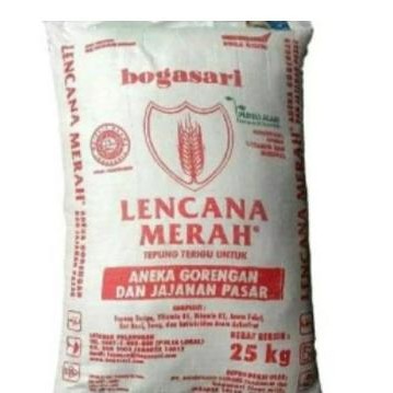 

Tepung Terigu Lencana Merah Bogasari 25Kg