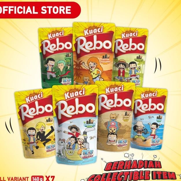 

Rebo Uaci One Piece Bundling 7 Pc Raa L Green Tea Caramel Coconut Cheee Caffe Latte 140 Gram