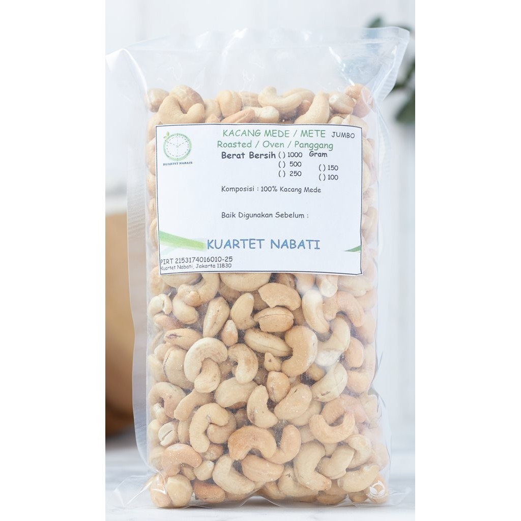 

Kacang Mede - Mete Oven - Roasted Cashew - Matang - Jumbo - 1000 Gr