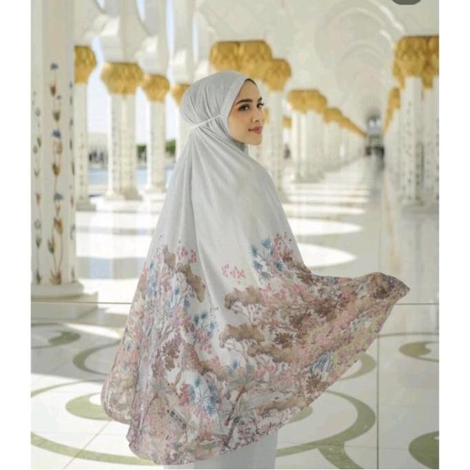 Diskon Button Scarves Mukena Dewasa Al Qasr Pearl