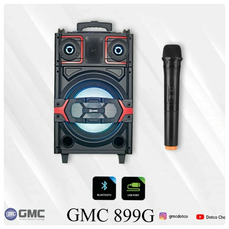 GMC SPEAKER BLUETOOTH 899G + WIRELESS MIC