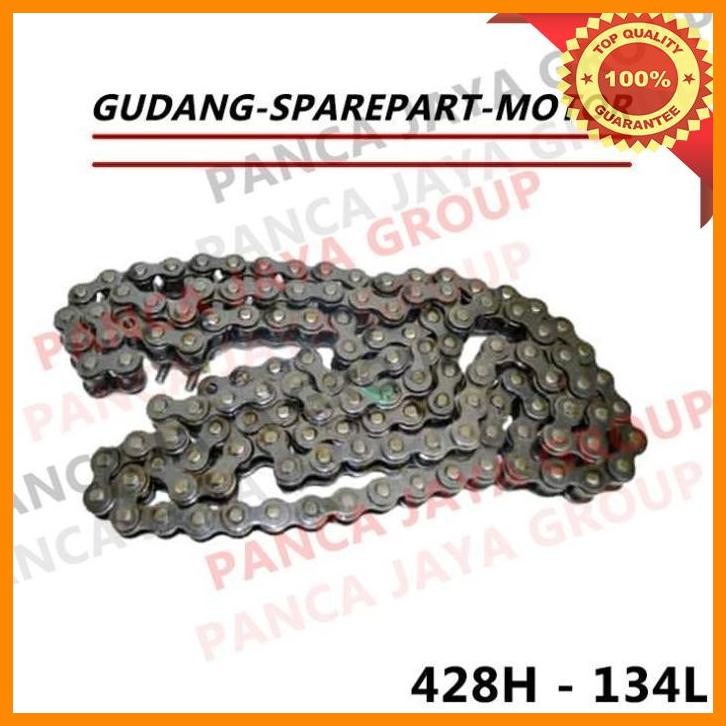 [gud] rantai roda gear gir 428h-134l 134 viar cross cros x 200-250 gt se es db