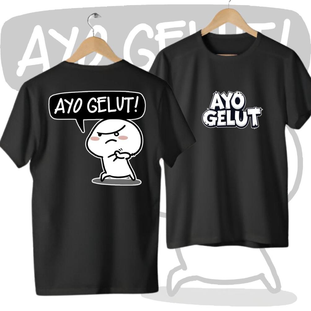 Kaos Murah Ayo Gelut Stiker Pentol