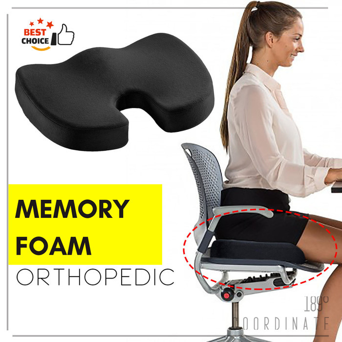 ALAS DUDUK KURSI KANTOR BANTAL NYAMAN EMPUK ORTHOPEDIC SEAT CUSHION