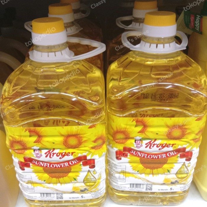 

kroger sunflower oil 5 lt/minyak biji bunga matahari/minyak