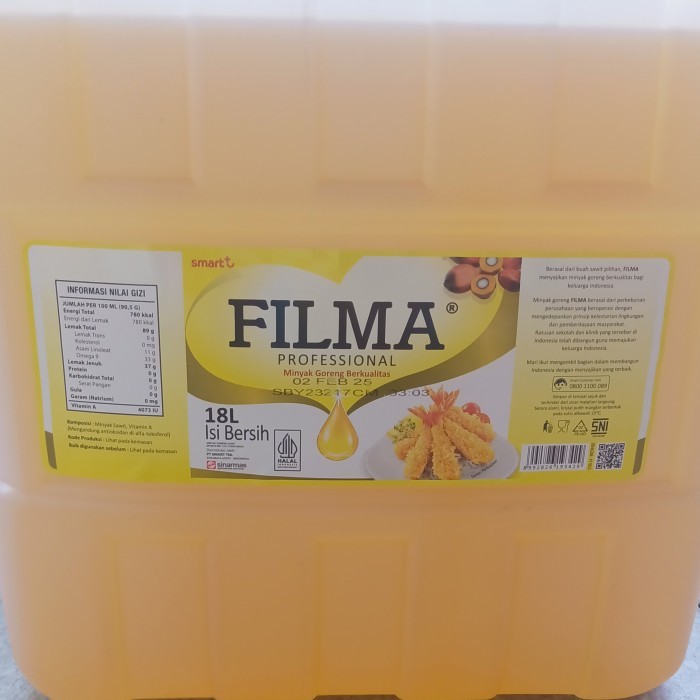 

Minyak Goreng Filma Jerigen 18 Liter