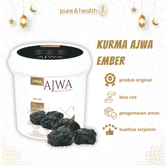 

Kurma Ajwa Ember Safiya 850gr Pure Sukkari Dates Natural Super Food