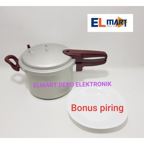 TERUJI Panci Presto MAXIM 4 Liter Pelunak Daging Ikan 4L Pressure Cooker Ori Kode 387