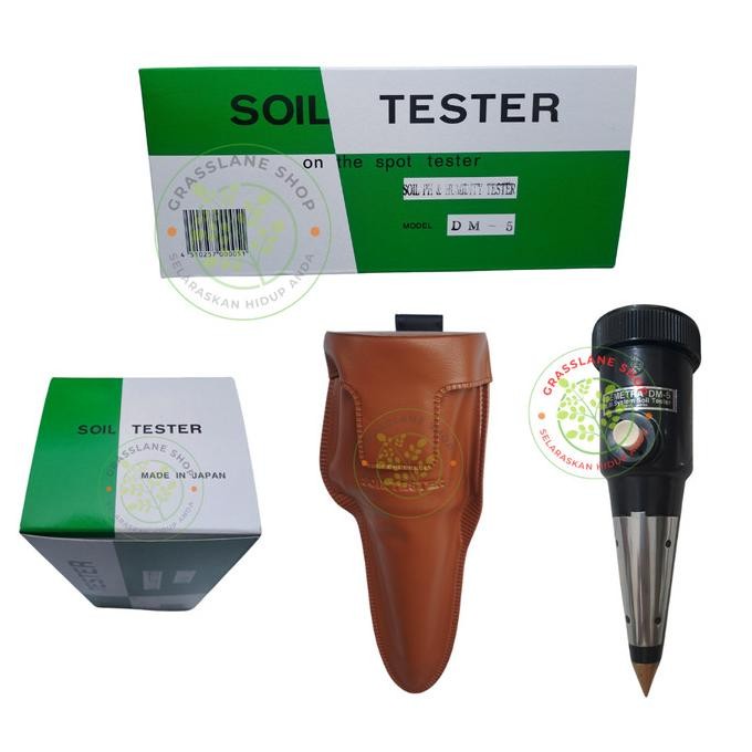 TAKEMURA DM 5 DM5 SOIL PH MOISTURE HUMIDITY METER TESTER PH TANAH ORIGINAL DAN TERPERCAYA