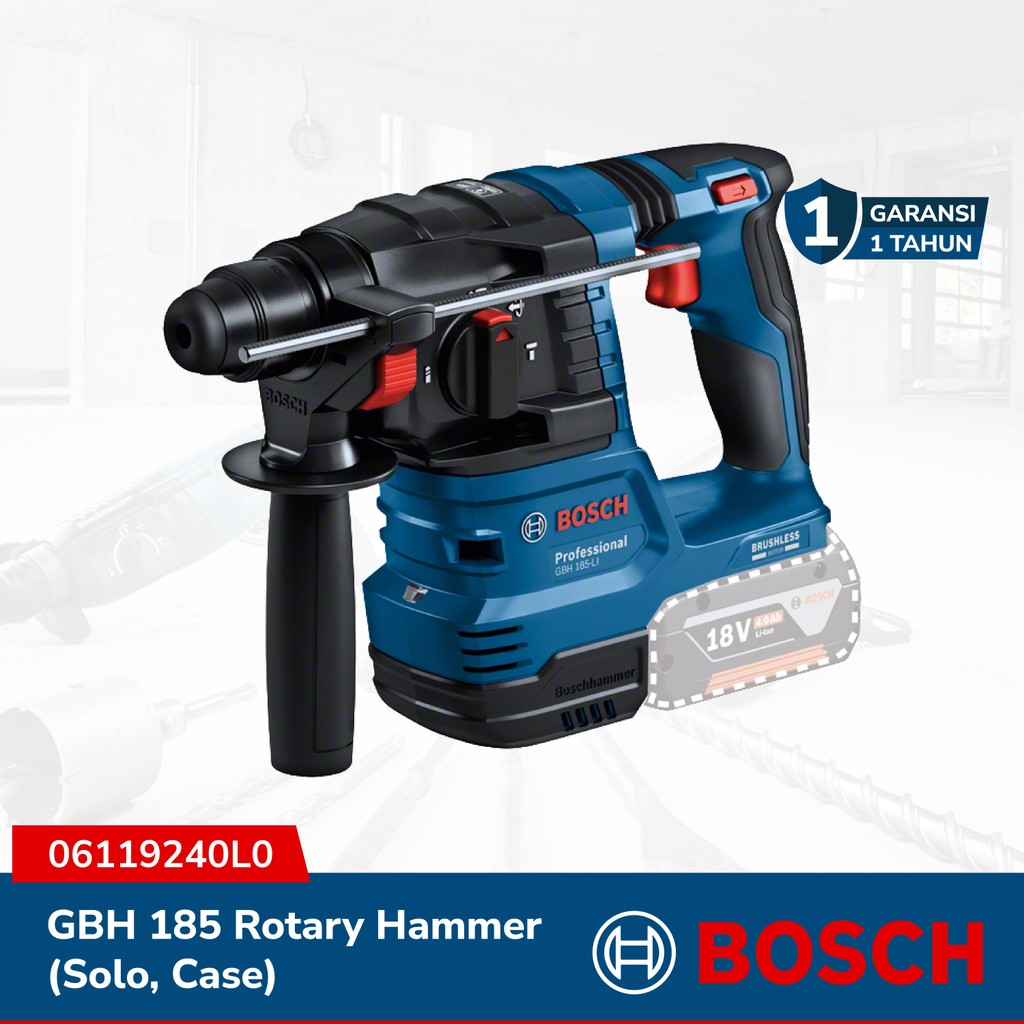 BOSCH GBH 185 Rotary Hammer Mesin Bor Beton Listrik - 06119240L0