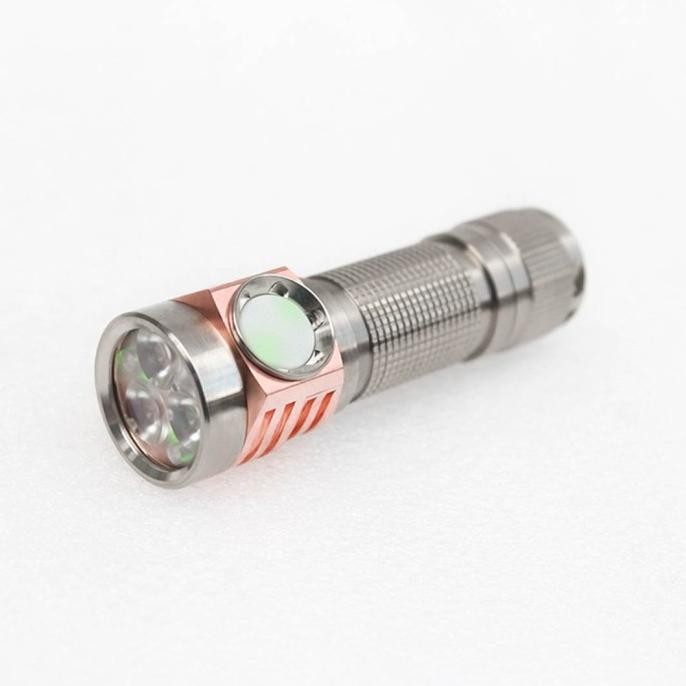 New Emisar D3Aa Titanium Rgb Aa Nimh 14500 Edc Flashlight Senter
