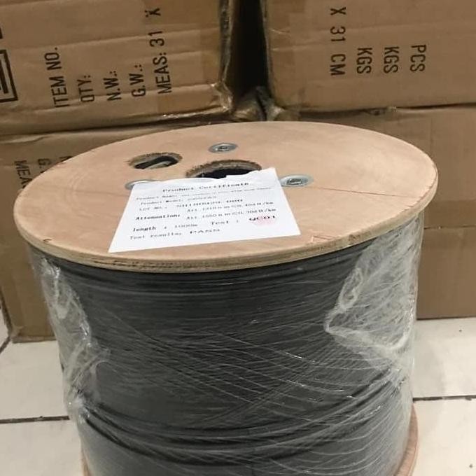KABEL FO DROPCORE 2 CORE 1 SELING 3 SELING 1000M FIBER OPTIK FTTH ORIGINAL DAN TERPERCAYA
