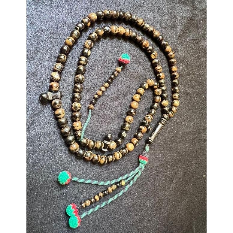 TASBIH YUSER LAUT MERAH SERAT EMAS BERKUALITAS