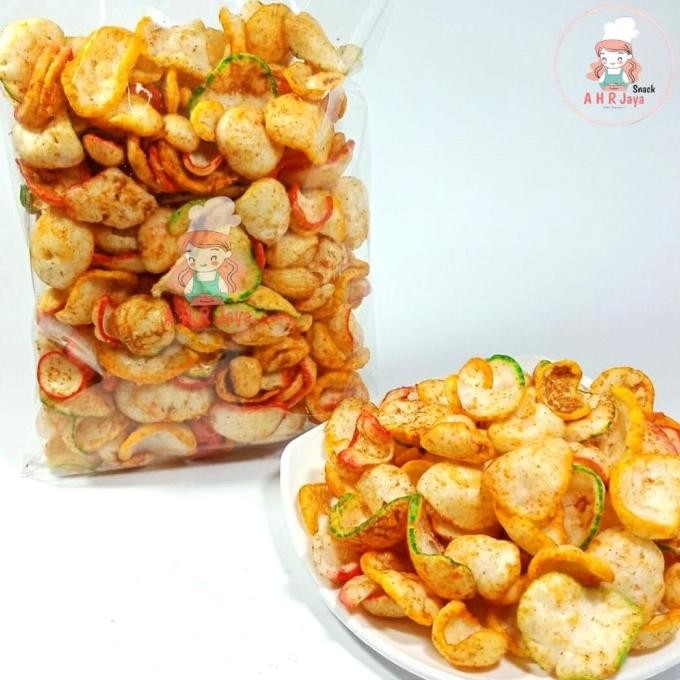 

KERUPUK PEDAS JABLAY PELANGI 1kg / Seblak Kering Kerupuk Bantat Seblak TMS