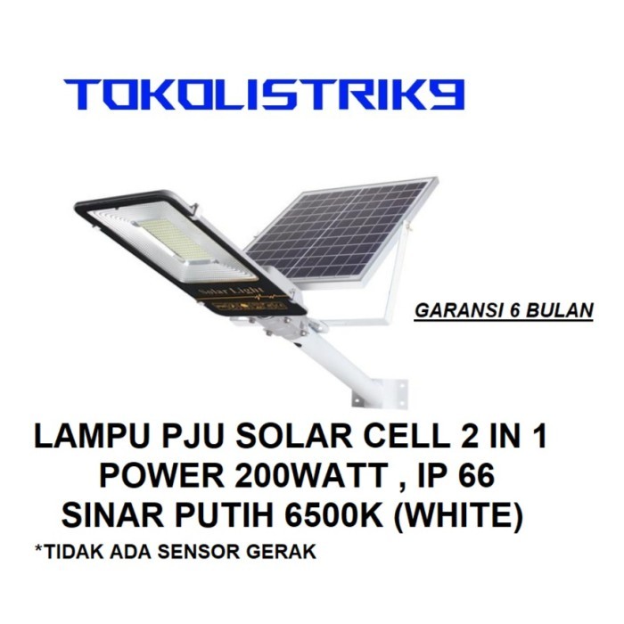 LAMPU JALAN LED SOLAR CELL 200WATT / LAMPU PJU LED SOLAR CELL 200WATT