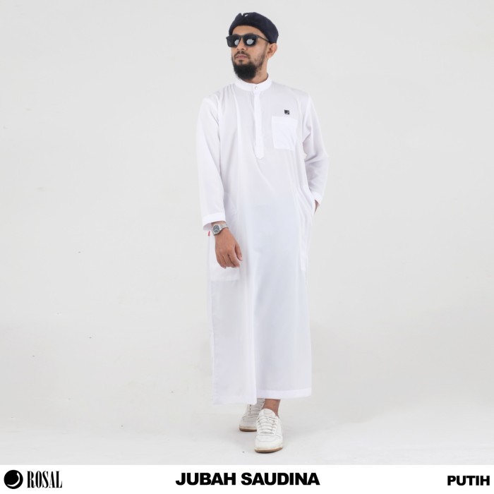 jubah gamis pria jubah saudina jubah haramain jubah putih pria