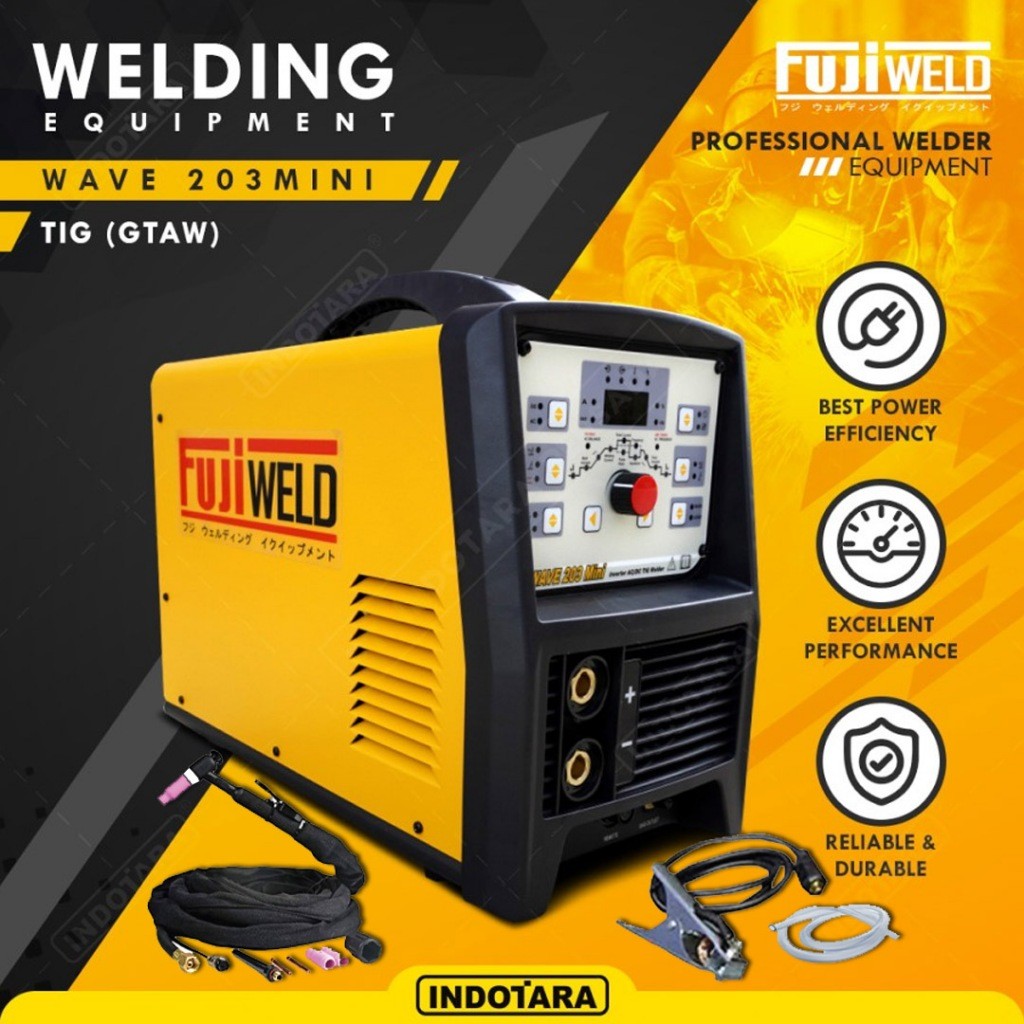 Mesin Las Fujiweld TIG (GTAW) Welding Wave 203Mini ( PFC Version )