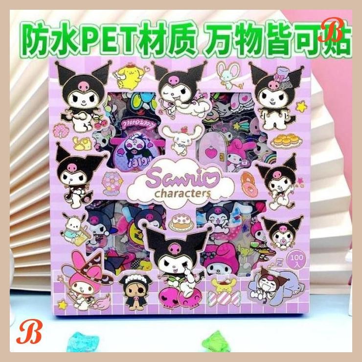 

| KK | STICKER LUCU 2D SANRIO KUROMI ISI 100 LEMBAR VIRAL