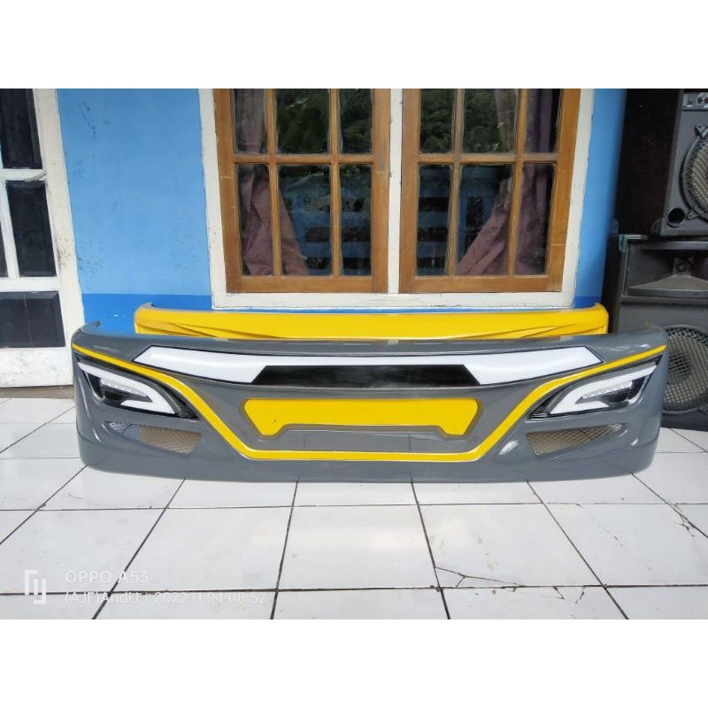 Bemper truk Canter,,Dyna,,ragasa m18 lampu patriot