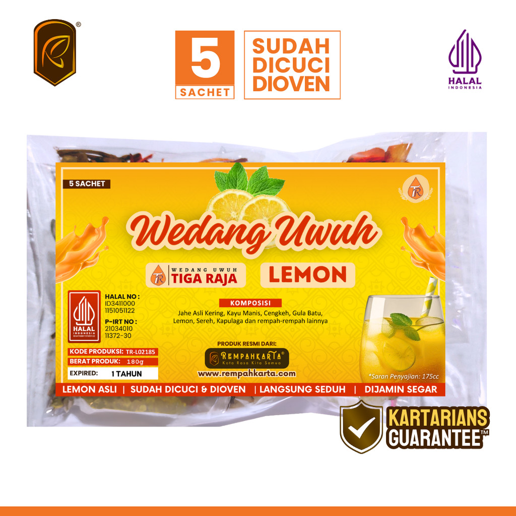 

REMPAHKARTA Wedang Uwuh Lemon (Tiga Raja) - (5 Sachet)