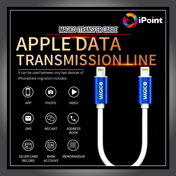 Magico Transfer Cable - Kabel Pindah Data iPhone tanpa PC
