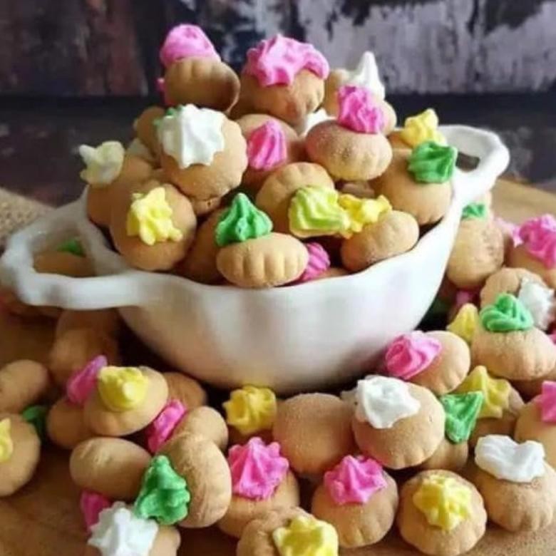 

SPECIAL Kue Monas Warna Warni 1KG (1000GR) /Kue Gembrose/Kue Jadul/Agen Snack aw-96