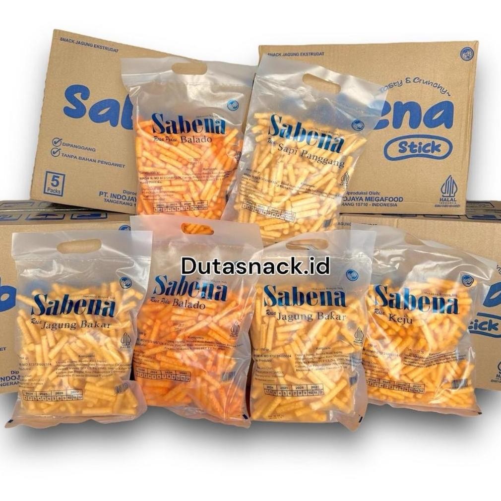 

TERLARIS 1 karton snack SABENA NEW ISI 6 karung 1kg MIX rasa bisa COD ( NEW ) fb-43