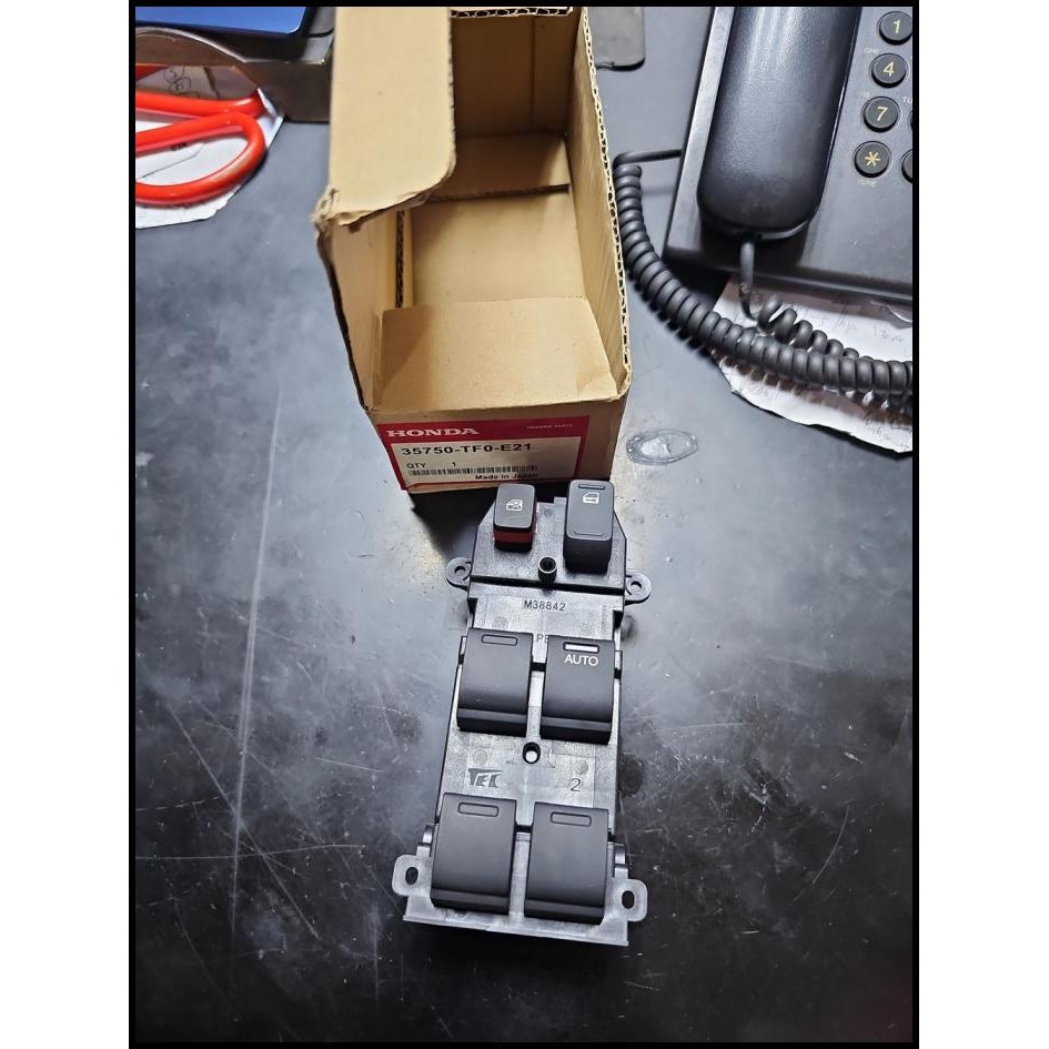 Saklar Master Power Window Kaca Pintu Honda Crv Re Gen 3 2007-2012 Ori