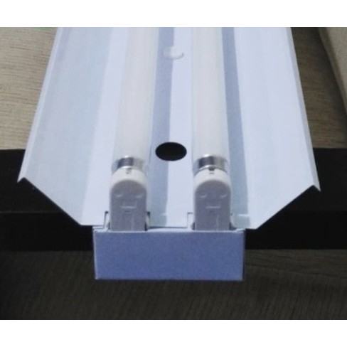 Kap Lampu TKO LED 2x18w 60cm kap TKO TL 2x8w Philips Komplit