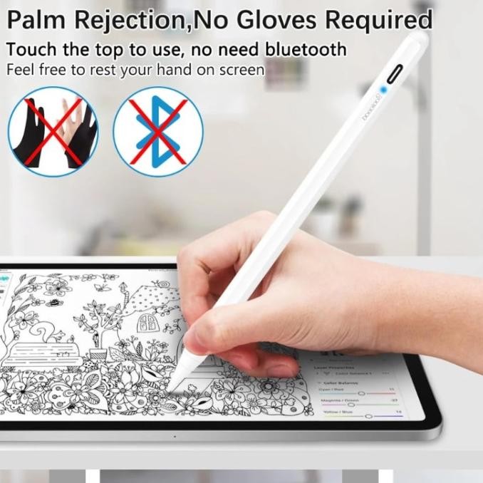 GOOJODOQ GEN 10 APPLE PENCIL TILT SENSITIVE STYLUS PEN IPAD 2018 2020