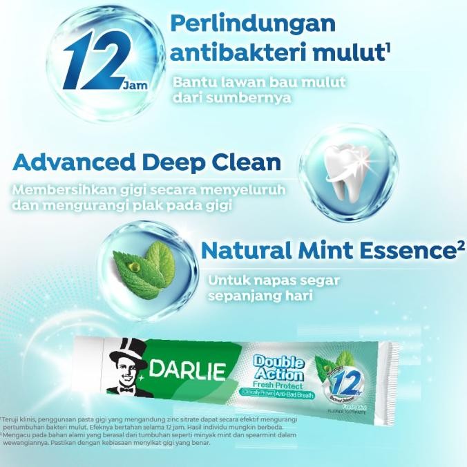 DARLIE DOUBLE ACTION FRESH PROTECT PASTA GIGI 180 GR - TWIN PACK ISI 2 PCS