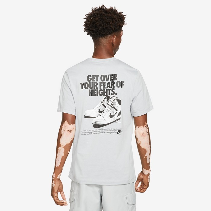 Terlaris Kaos Nike Original Pria Sportswear Air Graphic - Abu Abu