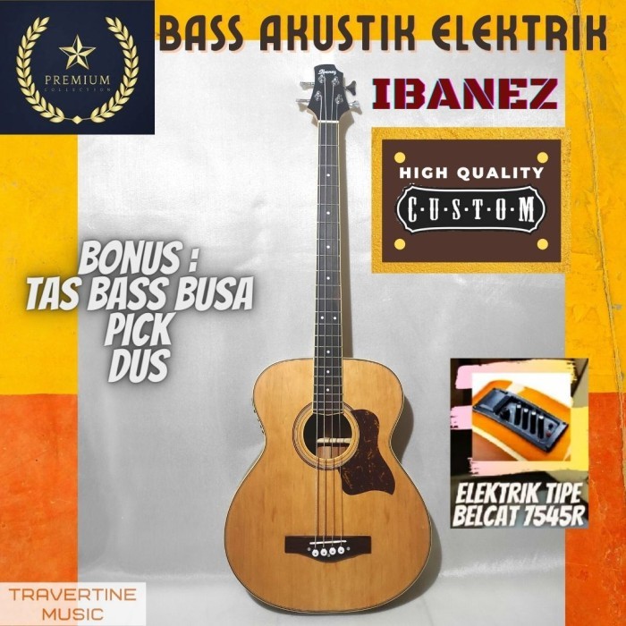 Bass Akustik elektrik Ibanez Neck Maple limited high quality