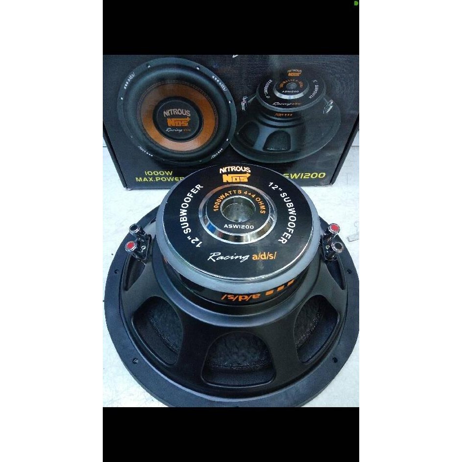 subwofer ads 12 inch 1000 watt doublecoil Terlaris