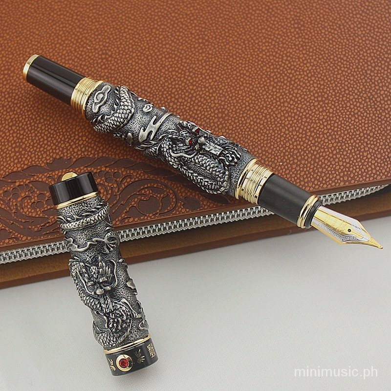 

JINHAO GREY FOUNTAIN PEN LUAS NIB NAGA MAINKAN MUTIARA |8A196807|