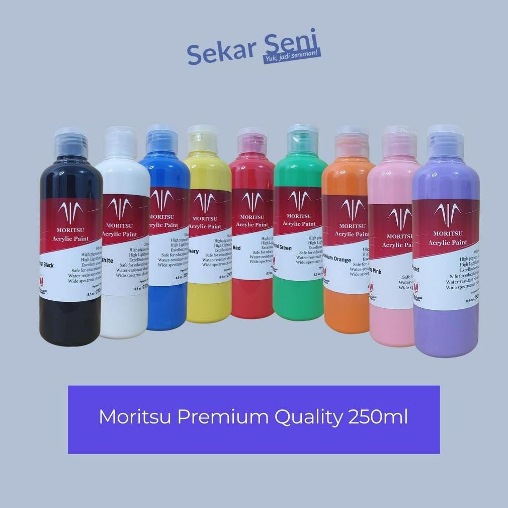 

Ez23 Acrylic Paint Moritsu Cat Akrilik Premium Quality 250 Ml - All Colour