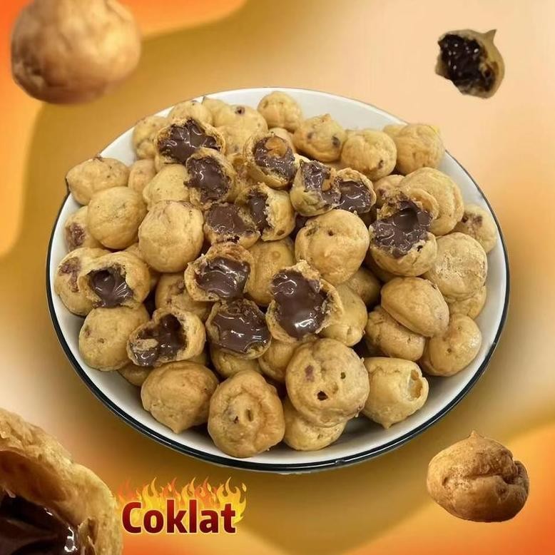 

COD COD Soes Coklat 500g/1kg Kue Sus Kering lsiCoklat Soes Aneka Varian Rasa Soes lsi CoklatStrawberry Kue Soes Kering Food Makanan ManisCamian Enak Snack cemian /Simpan pada suhuruang Cemilan Chocolate Susu am-45