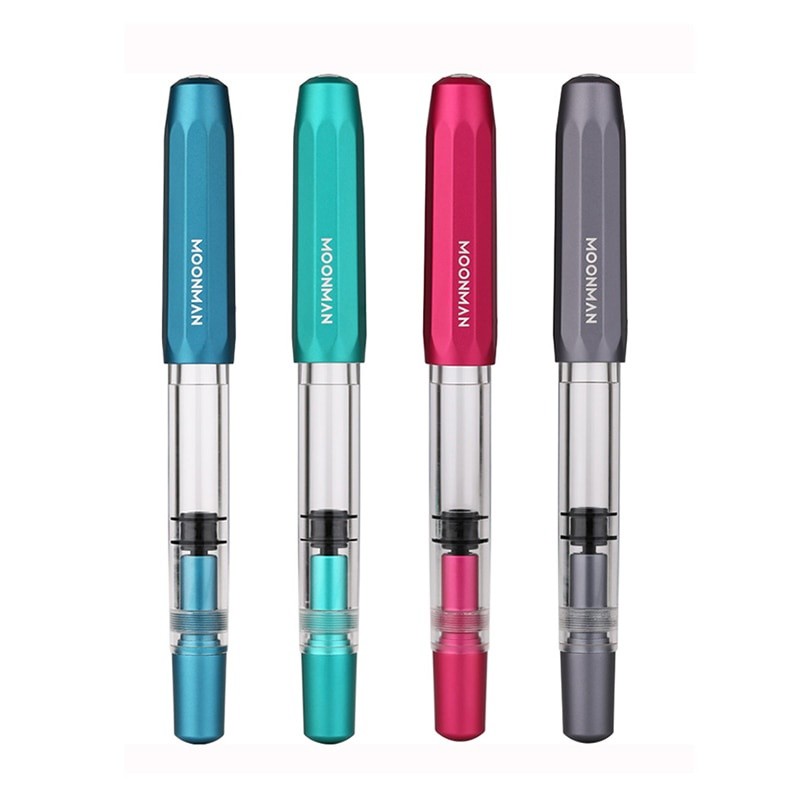 

Moonman T1 Piston Fountain Pen Akrilik & Logam Aluminium Aloi Ujung Pena Halus 0.5Mm Pena Tinta Kapasitas Besar |12AF25AC|