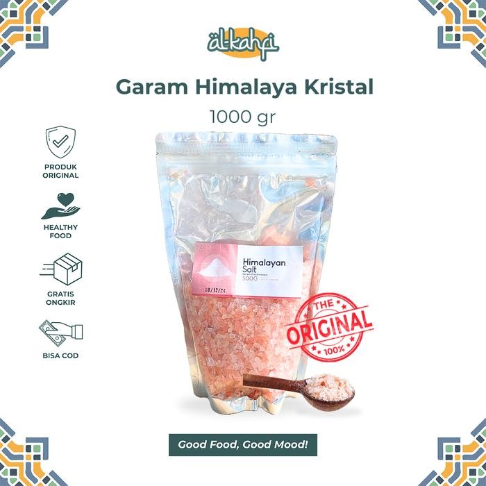 

Garam Himalaya Kristal 1 Kg Himalaya Kasar Himalayan Pink Salt Coarse Salt